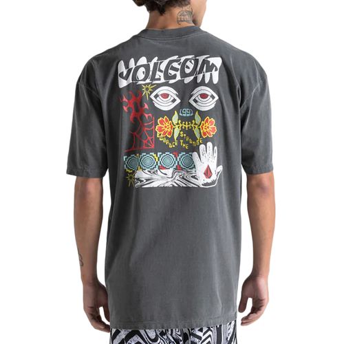 Camiseta Masculina Volcom Especial Brain Storm PRETO-VLTS030211- -1-